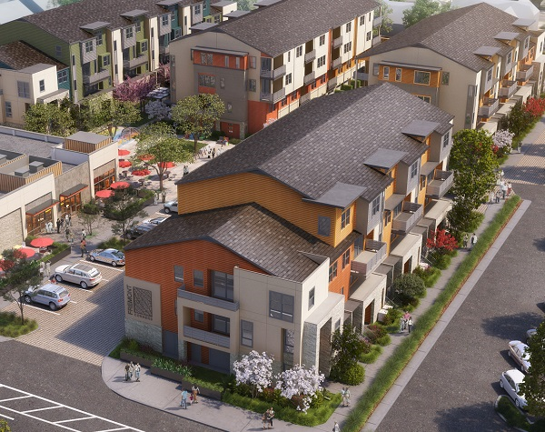 Illustration of proposed new townhome community
